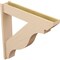 Ekena Millwork 7 1/2-in W x 40-in D x 40-in H Funston Slat Rough Cedar Woodgrain TimberThane Outlooker, Primed Tan OUTUR075X40X40FST24RCPR - alternate 6
